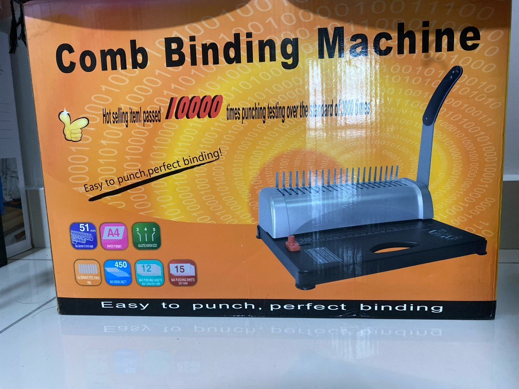 Comb binder, Computers & Tech, Printers, Scanners & Copiers on Carousell