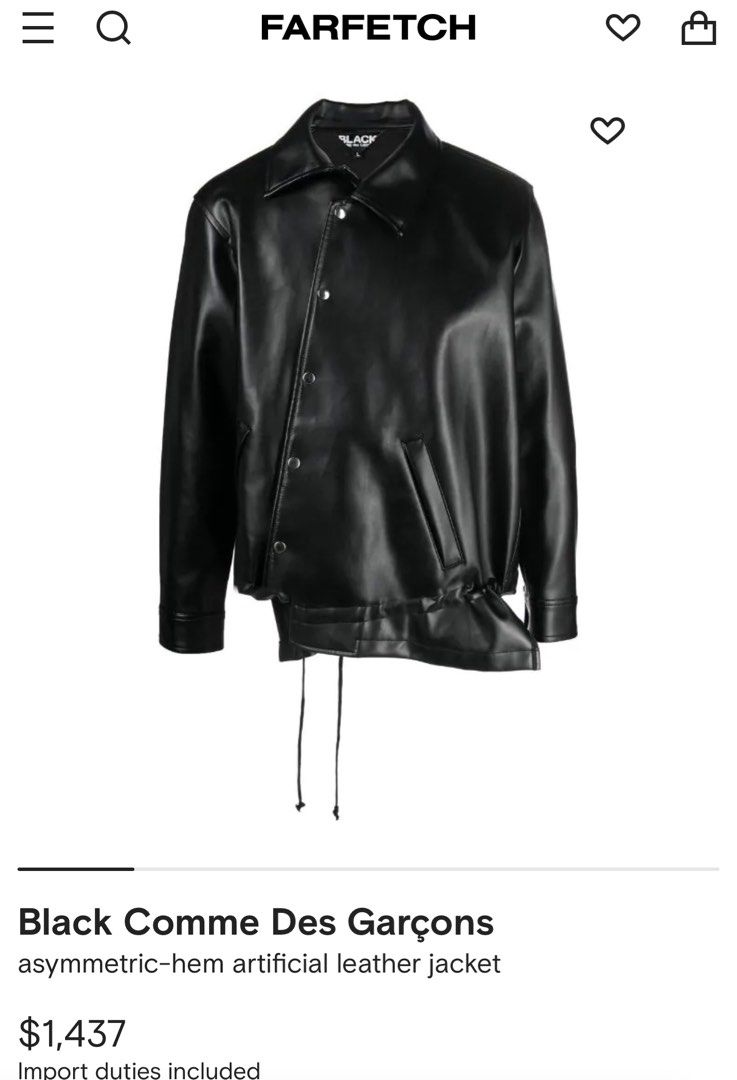 COMME DES GARCONS Black Jacket Men s Fashion Coats Jackets and Outerwear on Carousell