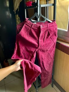 Corduroy maroon