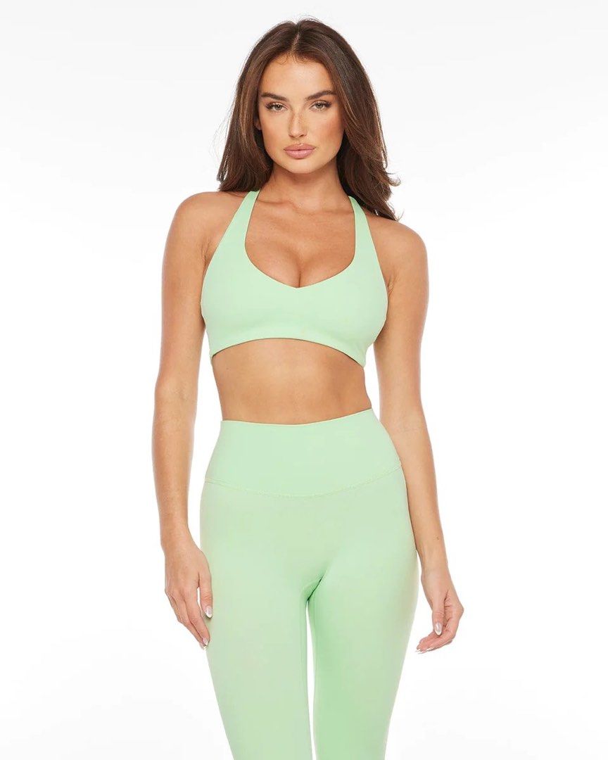 CSB Romy Crop in Lucky Charm and Freedom Scrunch Leggings Women s Fashion Activewear on Carousell
