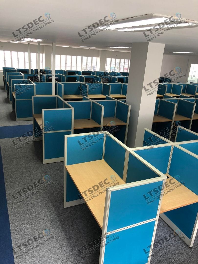 CUSTOMIZE FISHBONE TYPE CUBICLE OFFICE FURNITURE, Furniture & Home ...