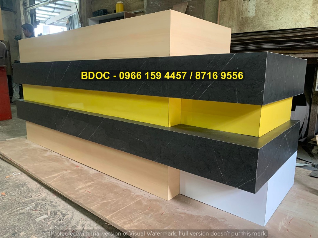 CUSTOMIZED RECEPTION COUNTER | OFFICE PARTITION OFFICE FURNITURE ...