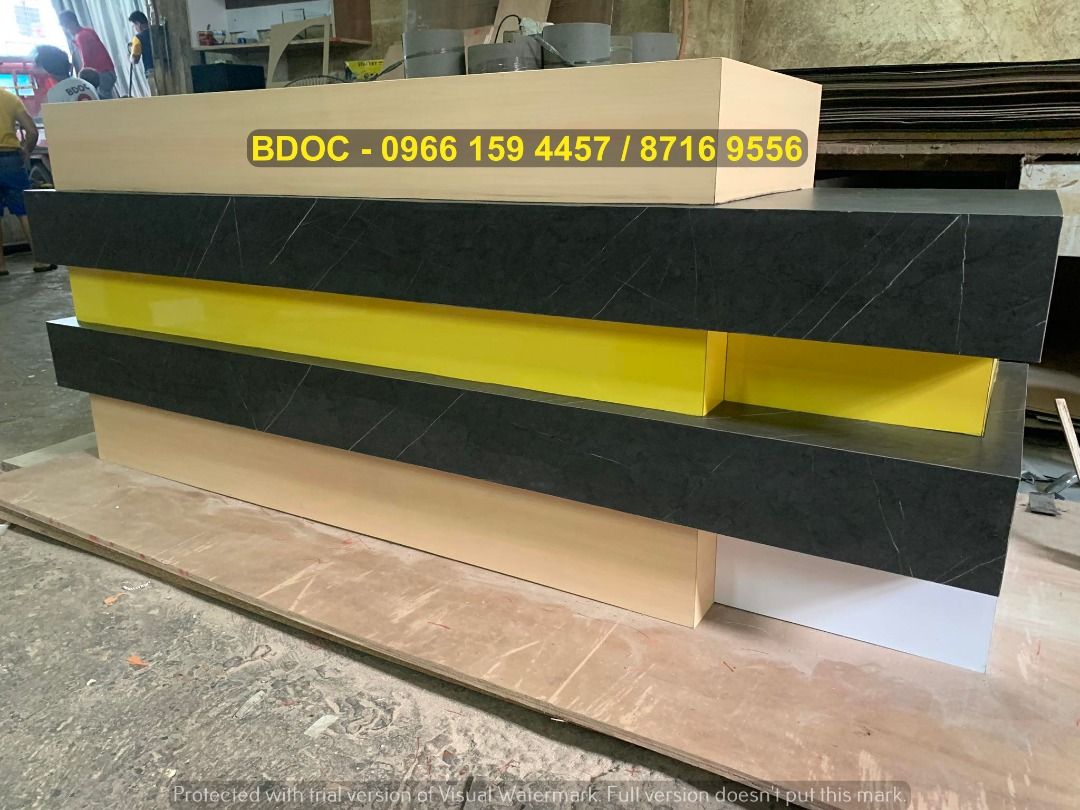 CUSTOMIZED RECEPTION COUNTER | OFFICE PARTITION OFFICE FURNITURE ...