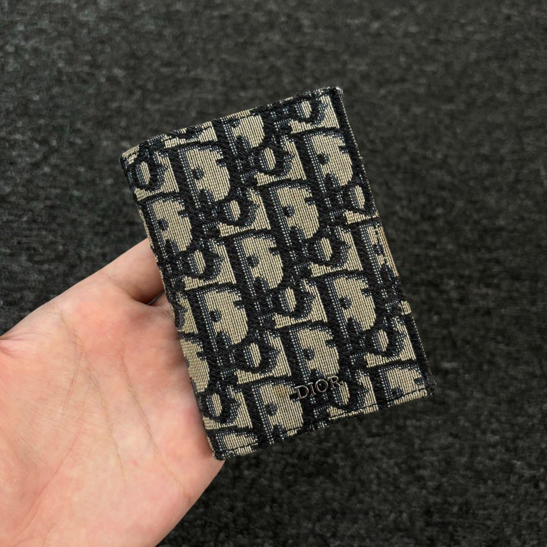 Dior jacquard card best sale holder