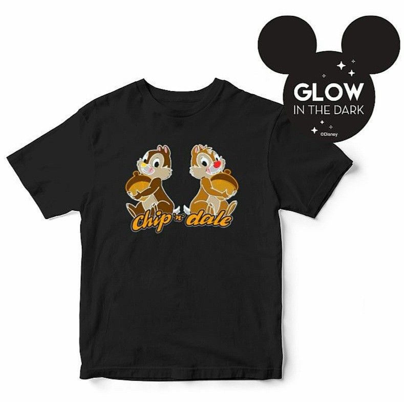 Disney s neon glow t shirts Women s Fashion Tops Shirts on