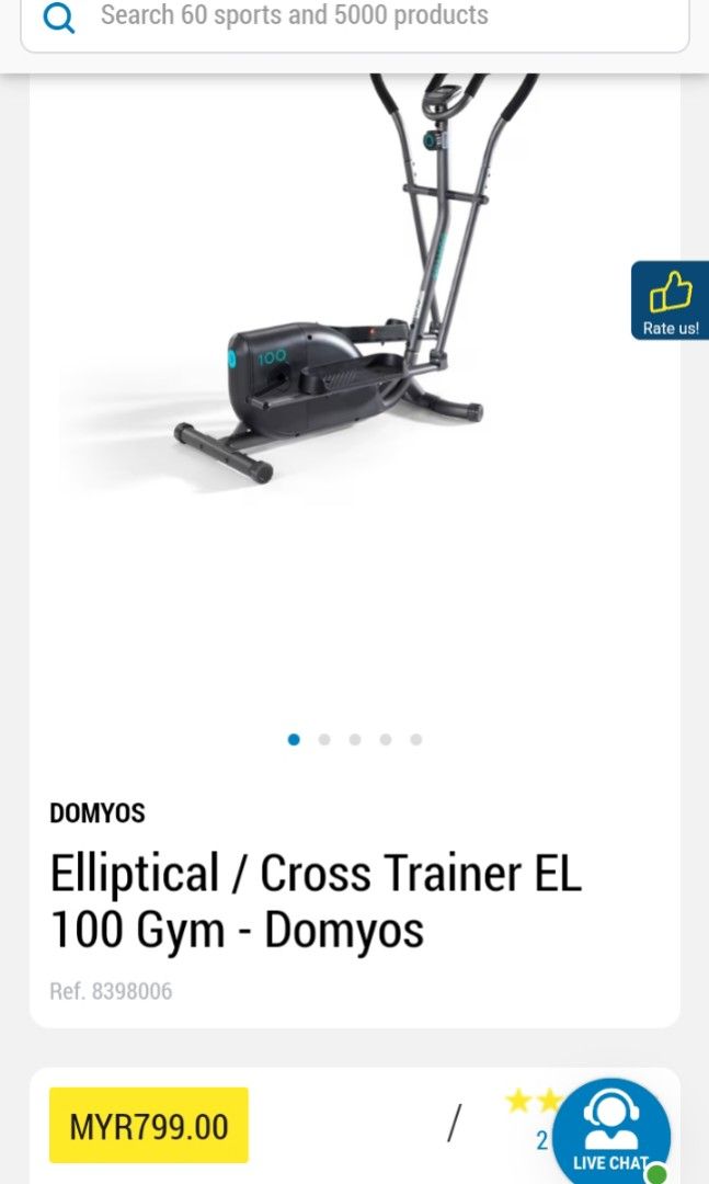 Domyos elliptique el 100 best sale
