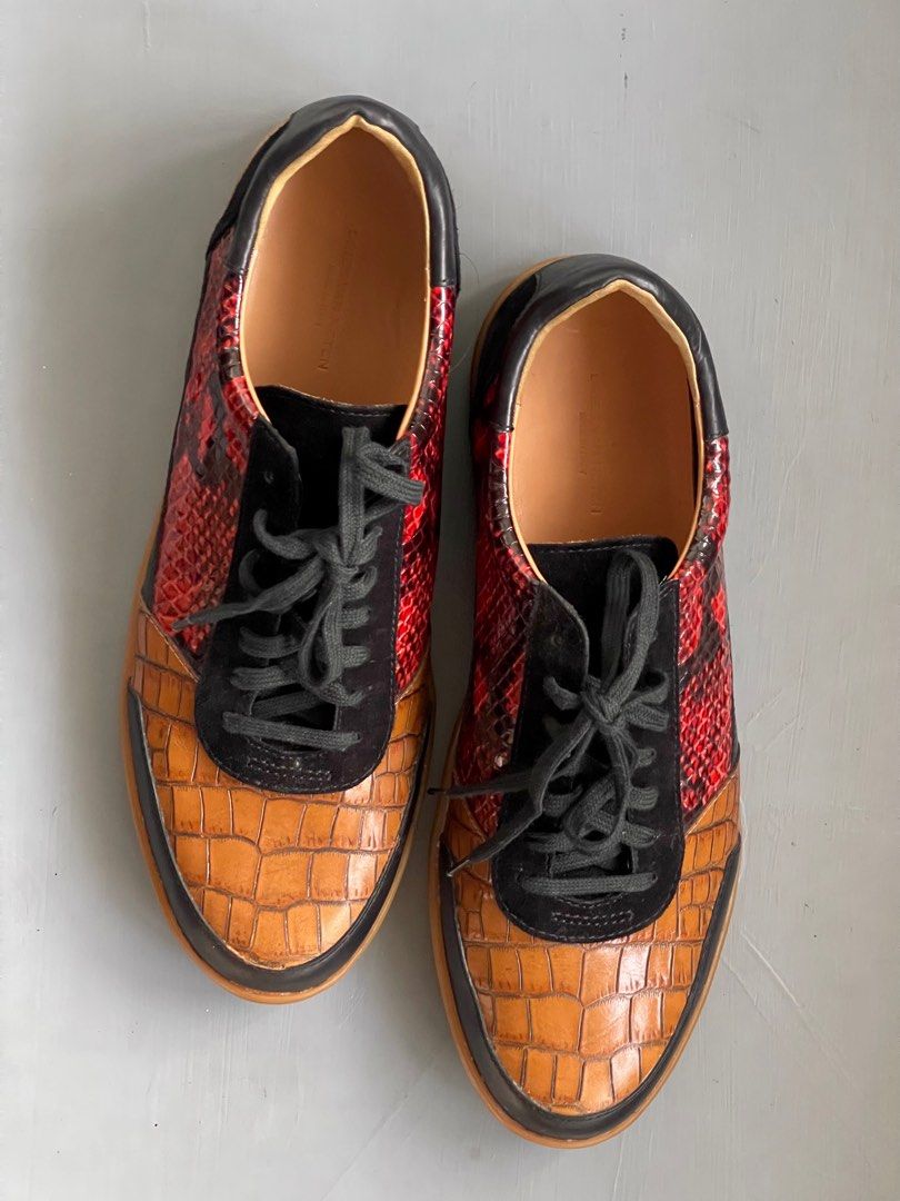 Dries Van Noten Sneakers (Category: Sneakers & Footwear) located in Makati City. Submitted by gvbbyv (Listing ID 1269373966, Image 2). Description: Dries Van Noten Reptile Sneakers Selling it way below retail Good as new Used once, got the wrong size.