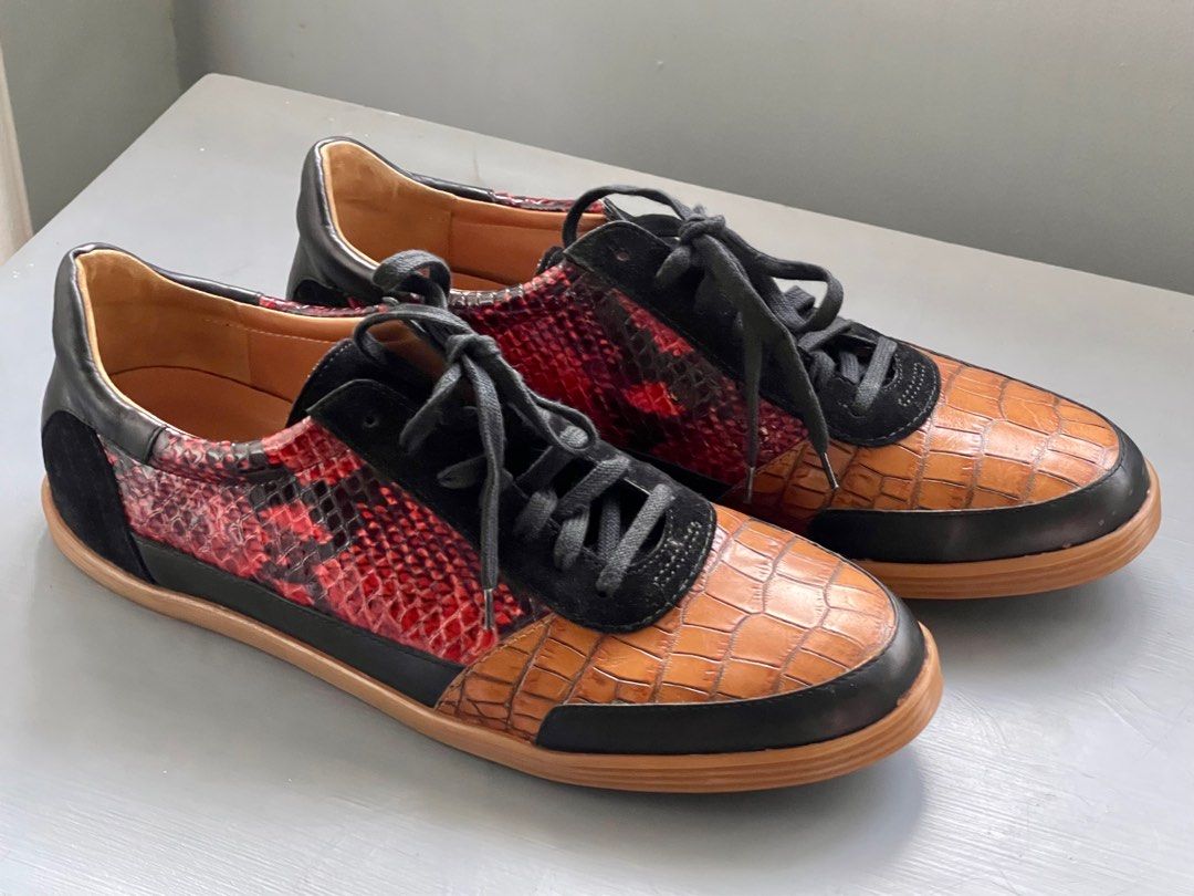 Dries Van Noten Sneakers (Category: Sneakers & Footwear) located in Makati City. Submitted by gvbbyv (Listing ID 1269373966, Image 1). Description: Dries Van Noten Reptile Sneakers Selling it way below retail Good as new Used once, got the wrong size.