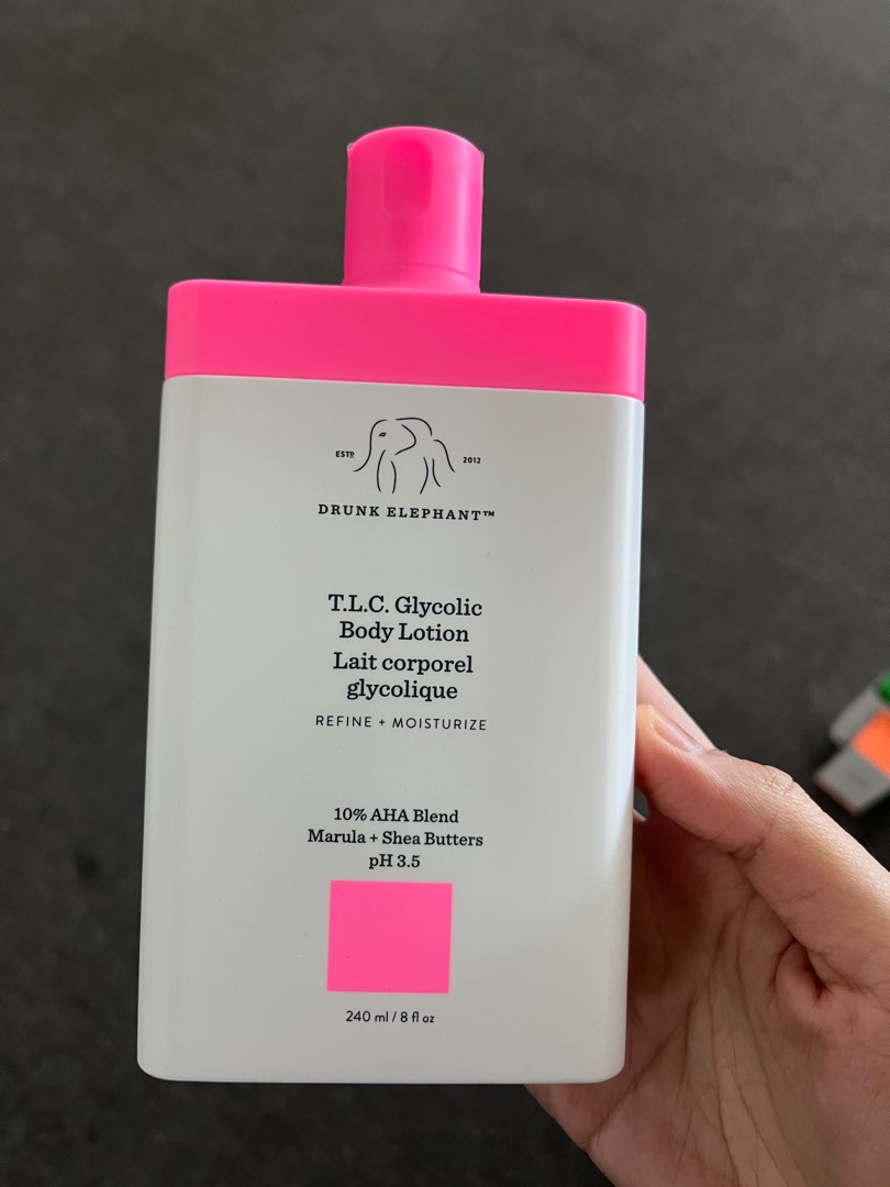 Drunk Elephant TLC Glycolic Body Lotion 240ml, Beauty & Personal Care