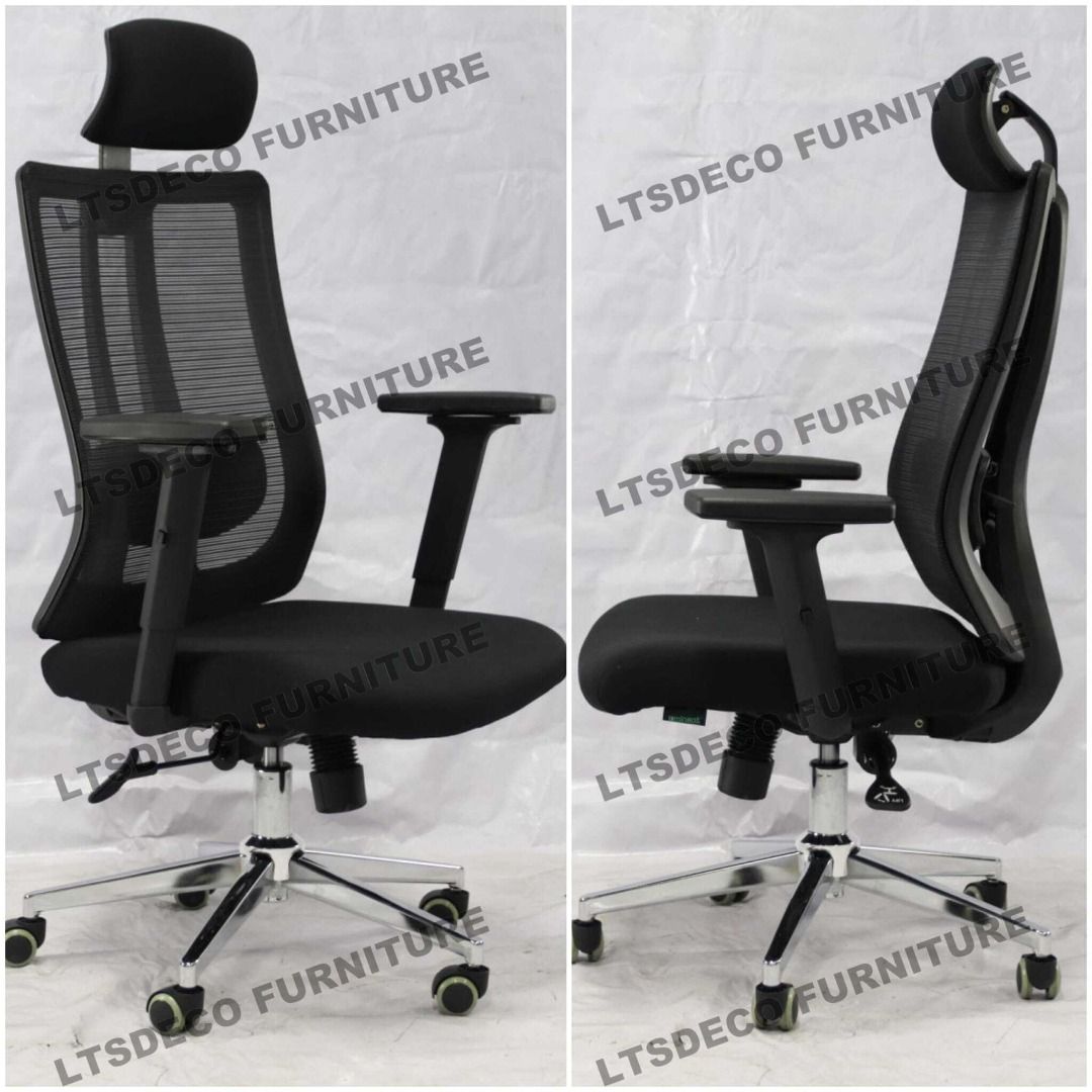 ERGONOMIC CHAIR OFFICE PARTITION AND FURNITURE, Furniture & Home Living ...