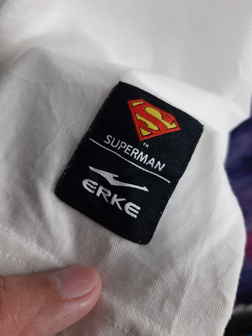 Erke x Superman, Men's Fashion, Tops & Sets, Tshirts & Polo Shirts on