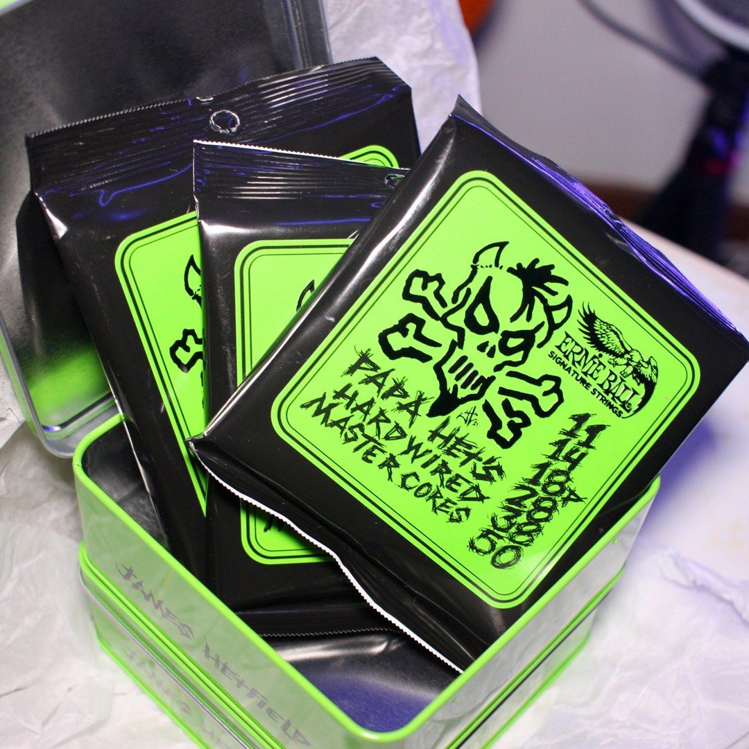 Ernie Ball James Hetfield Signature Strings Limited Edition Tin Box