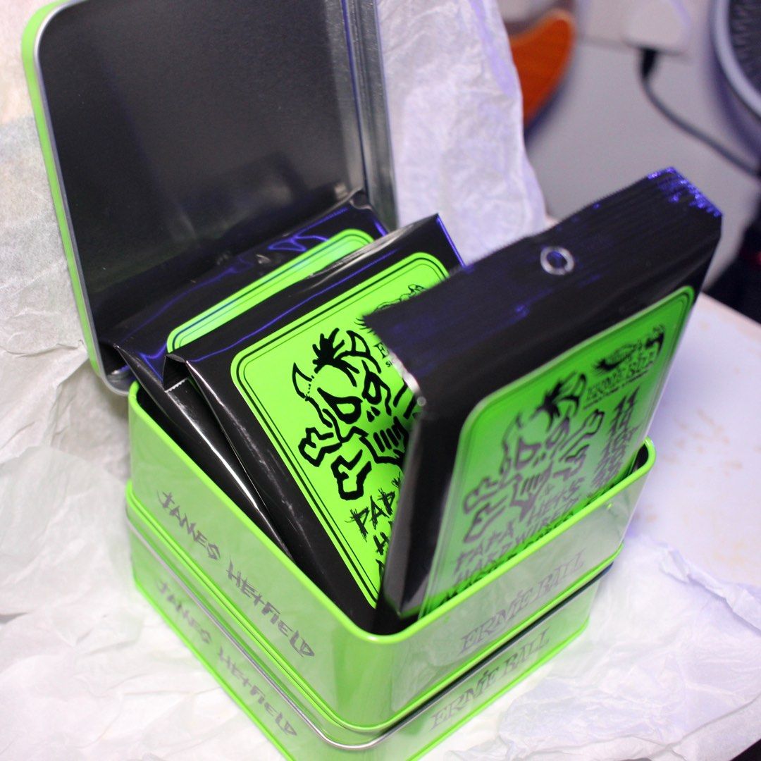 Ernie Ball James Hetfield Signature Strings Limited Edition Tin Box