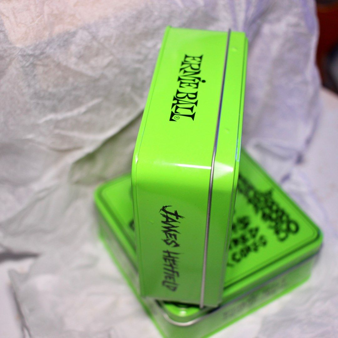 Ernie Ball James Hetfield Signature Strings Limited Edition Tin Box