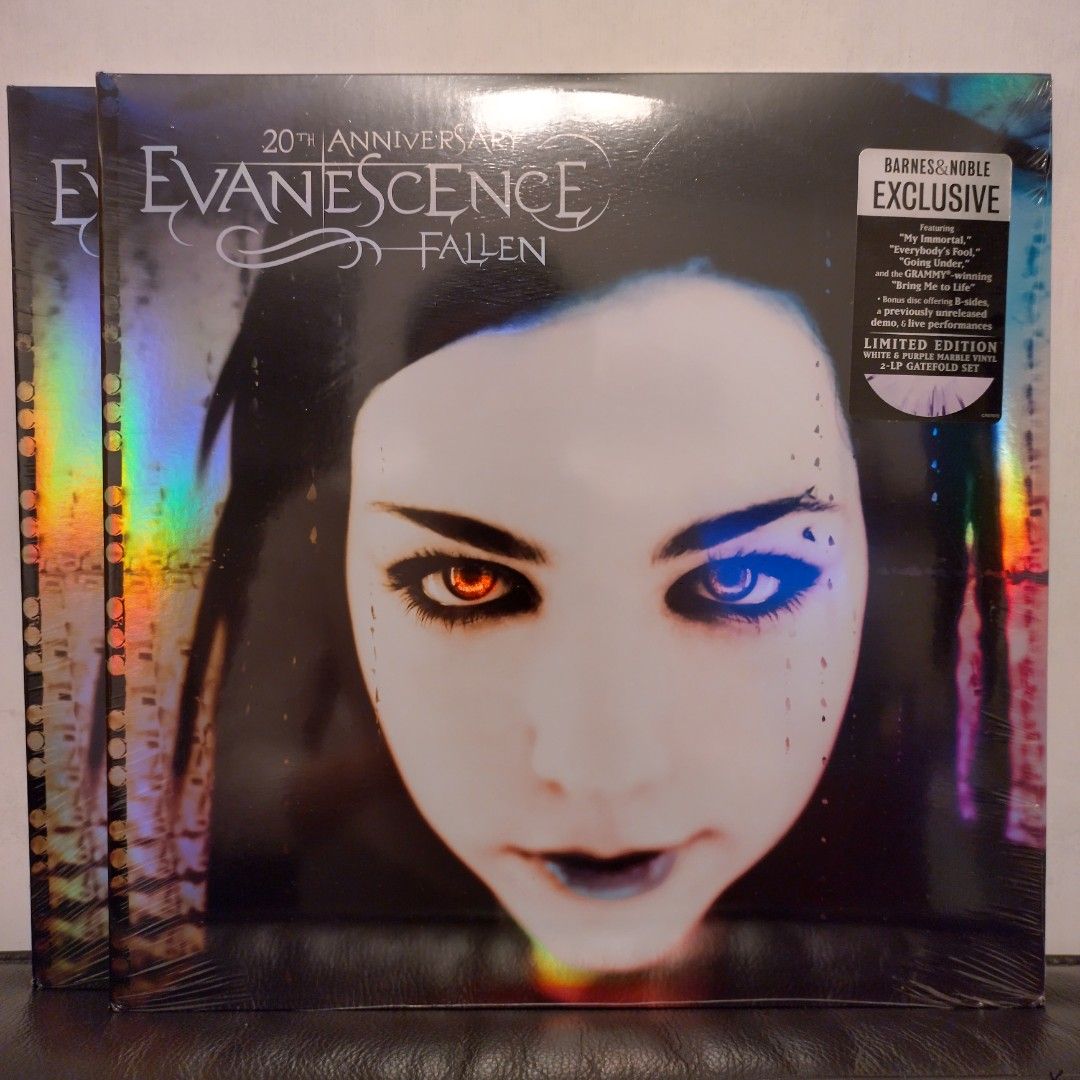 Evanescence - Fallen 20th Anniversary Edition White Purple Marble 