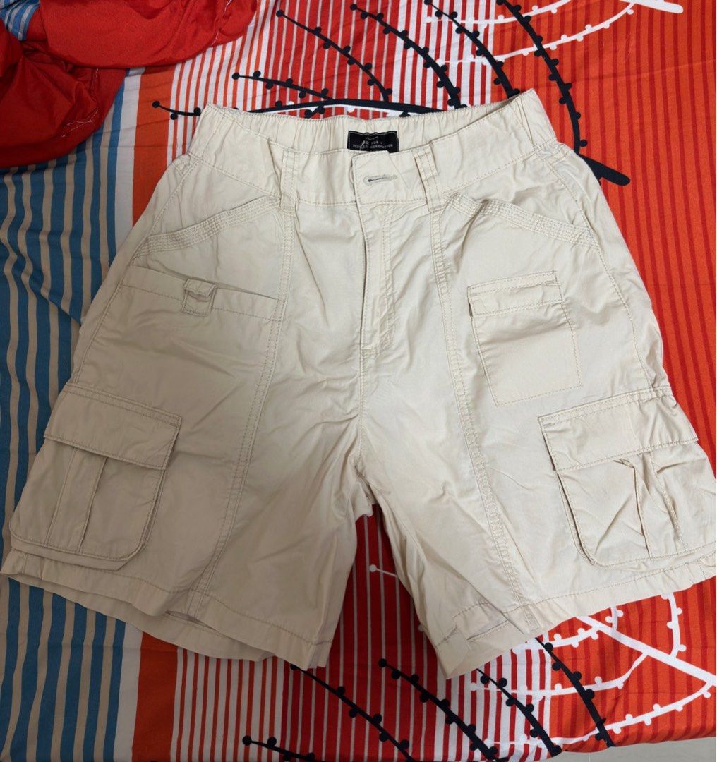 FACTORIE beige cargo shorts bermuda