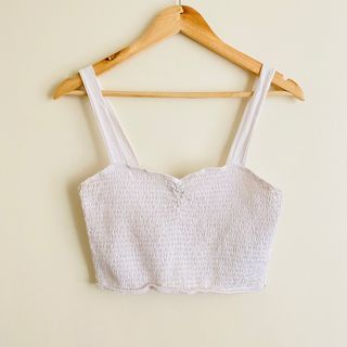Factorie Full Smocked Crop Top