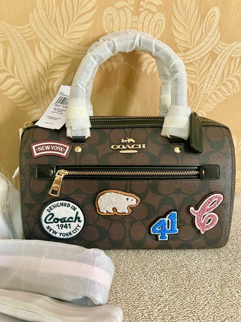 Rowan satchel with 2025 patchwork