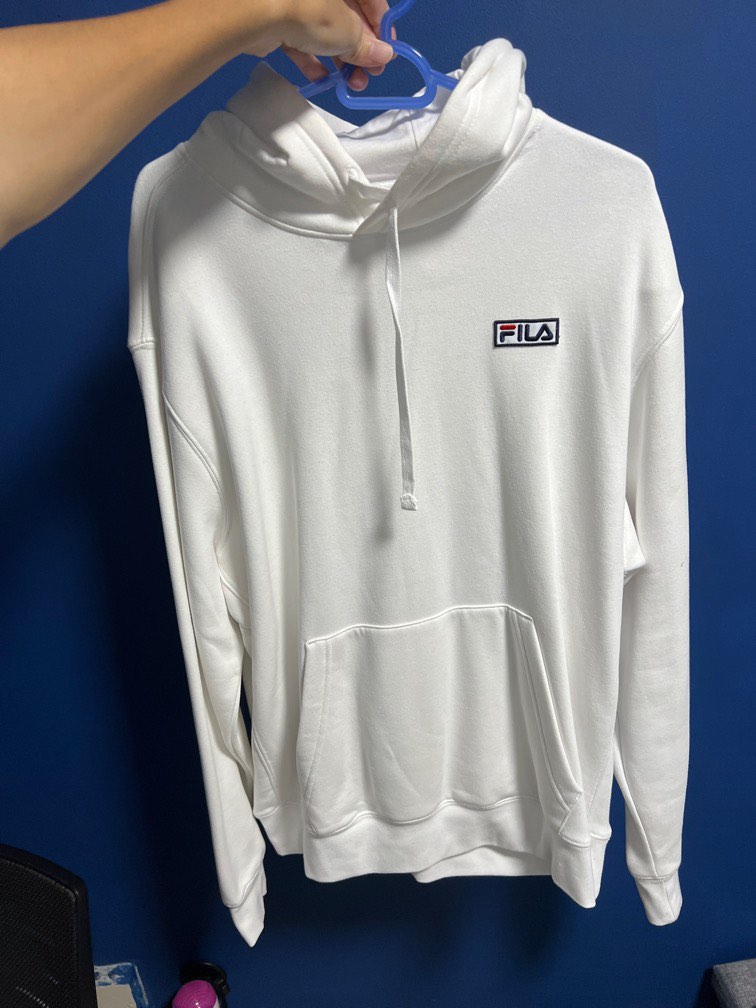 FILA hoodie white Men s Fashion Coats Jackets and Outerwear on