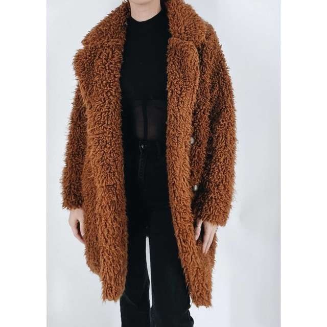 FOREVER21 TEDDY FAUX FUR COAT