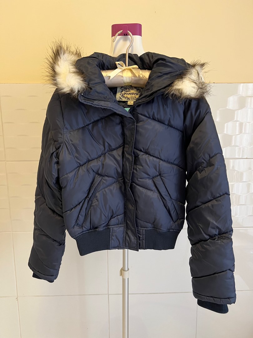 Forever 21 black coat hot sale