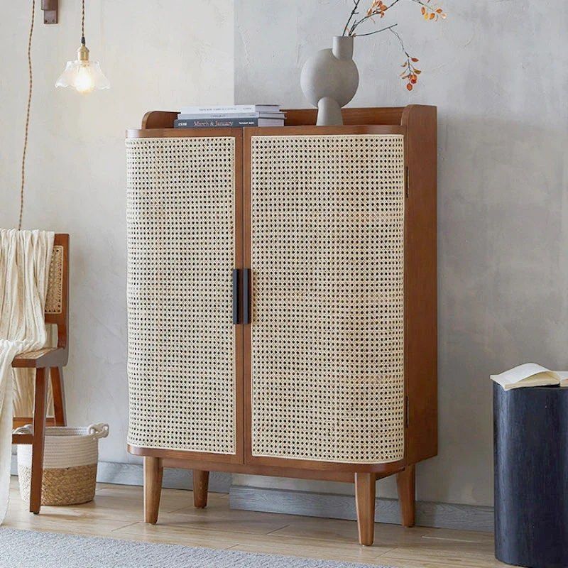Wicker shoe new arrivals rack