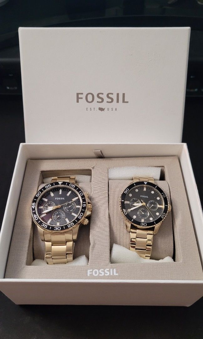 Fossil his and her watches best sale