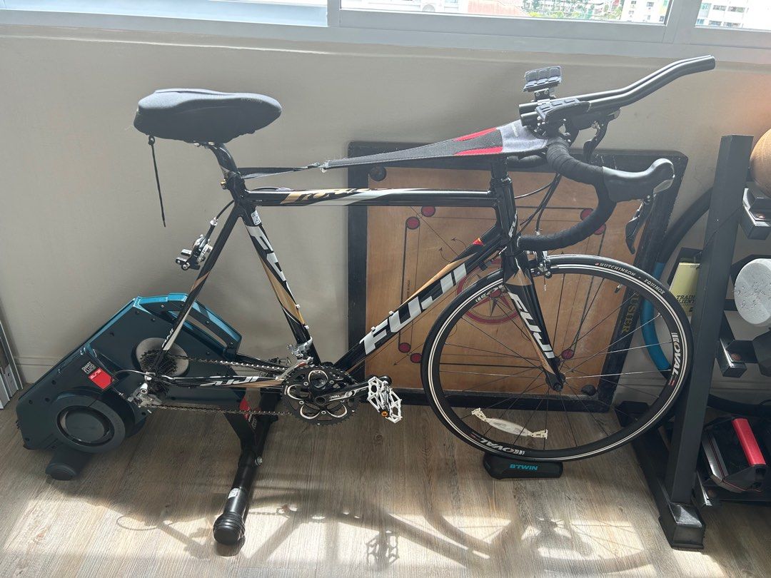 Fuji racing bike and Italian trainer Sports Equipment Bicycles