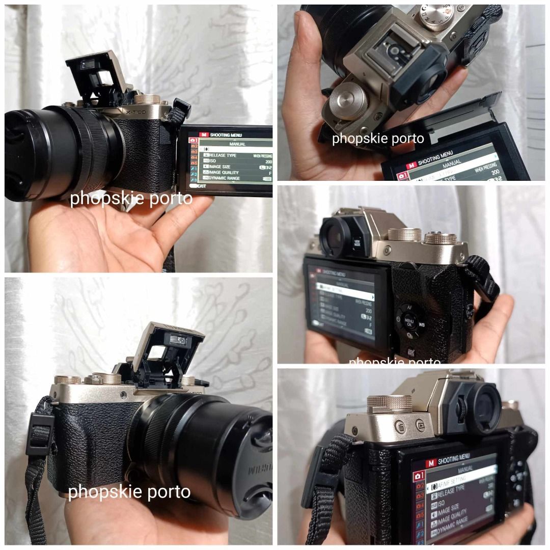 Fujifilm XT100 with kit lens WiFi touch screen 4K video, Photography