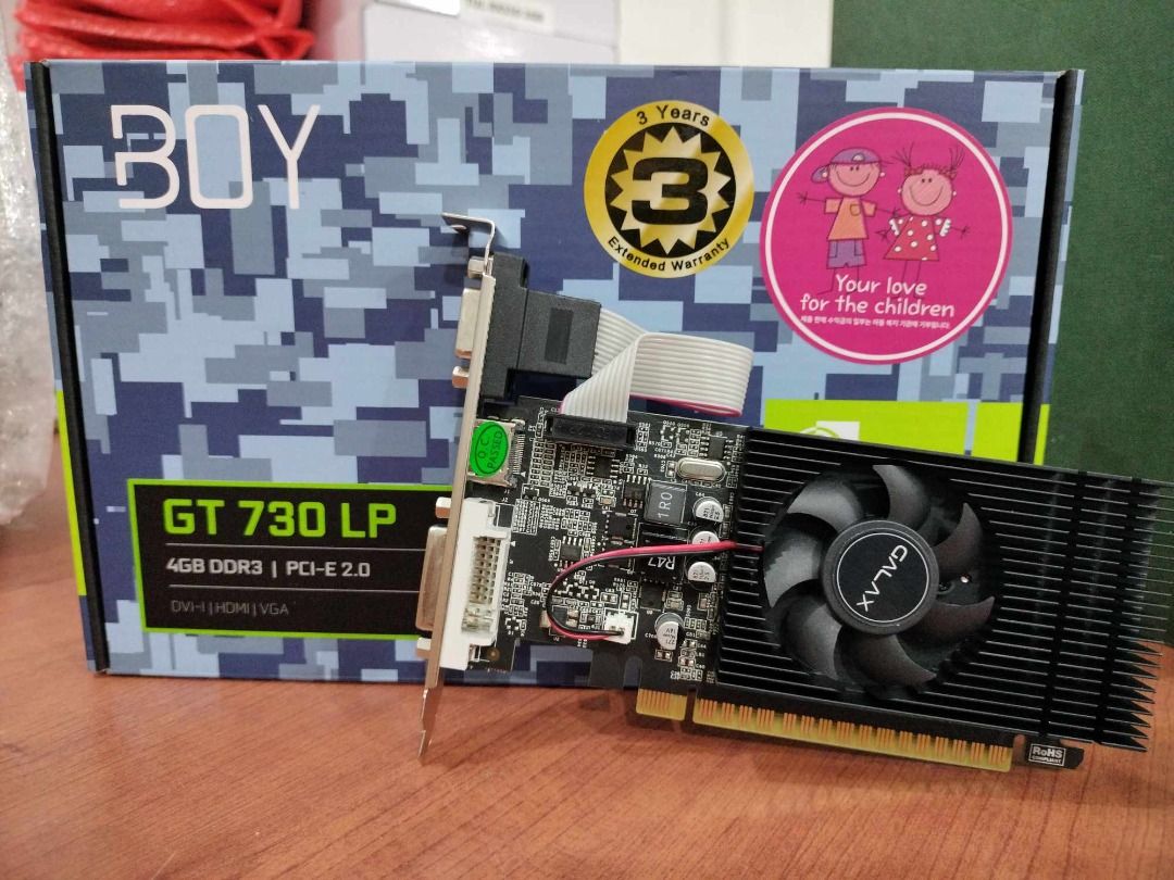 GALAX GeForce GT 730 4GB DDR3 videocard Computers Tech Parts