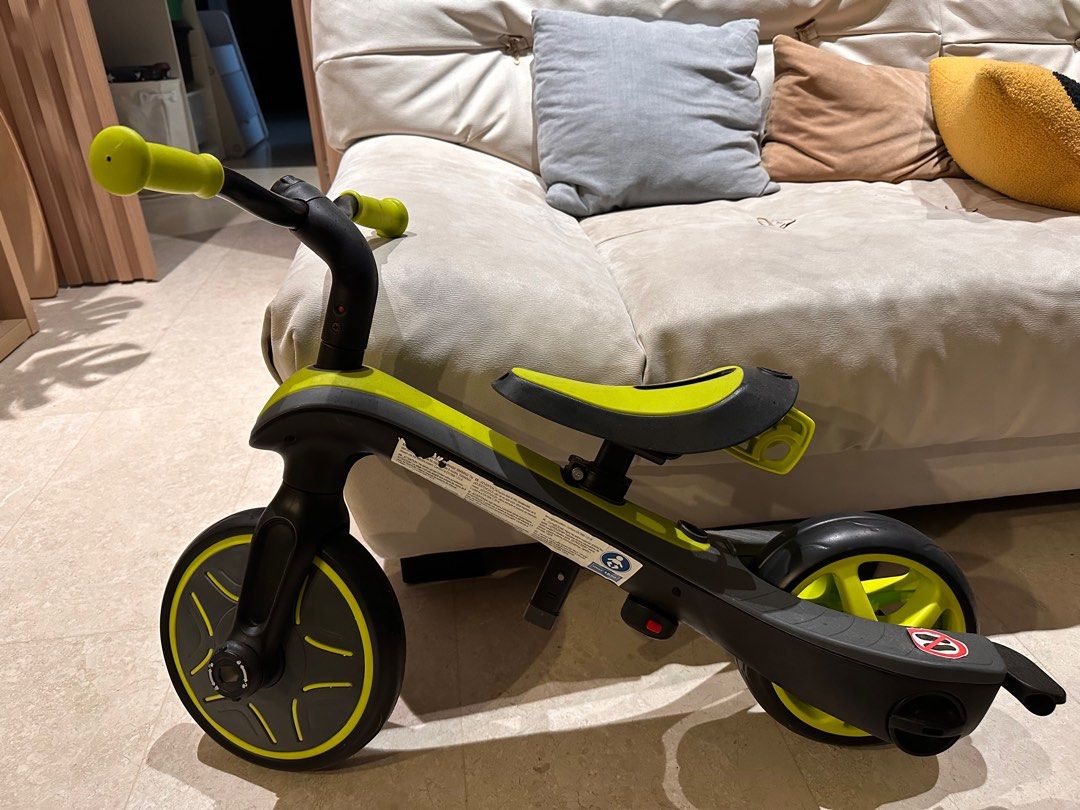 Globber Trike Explore 4 in 1 - Lime Green, Babies & Kids, Going