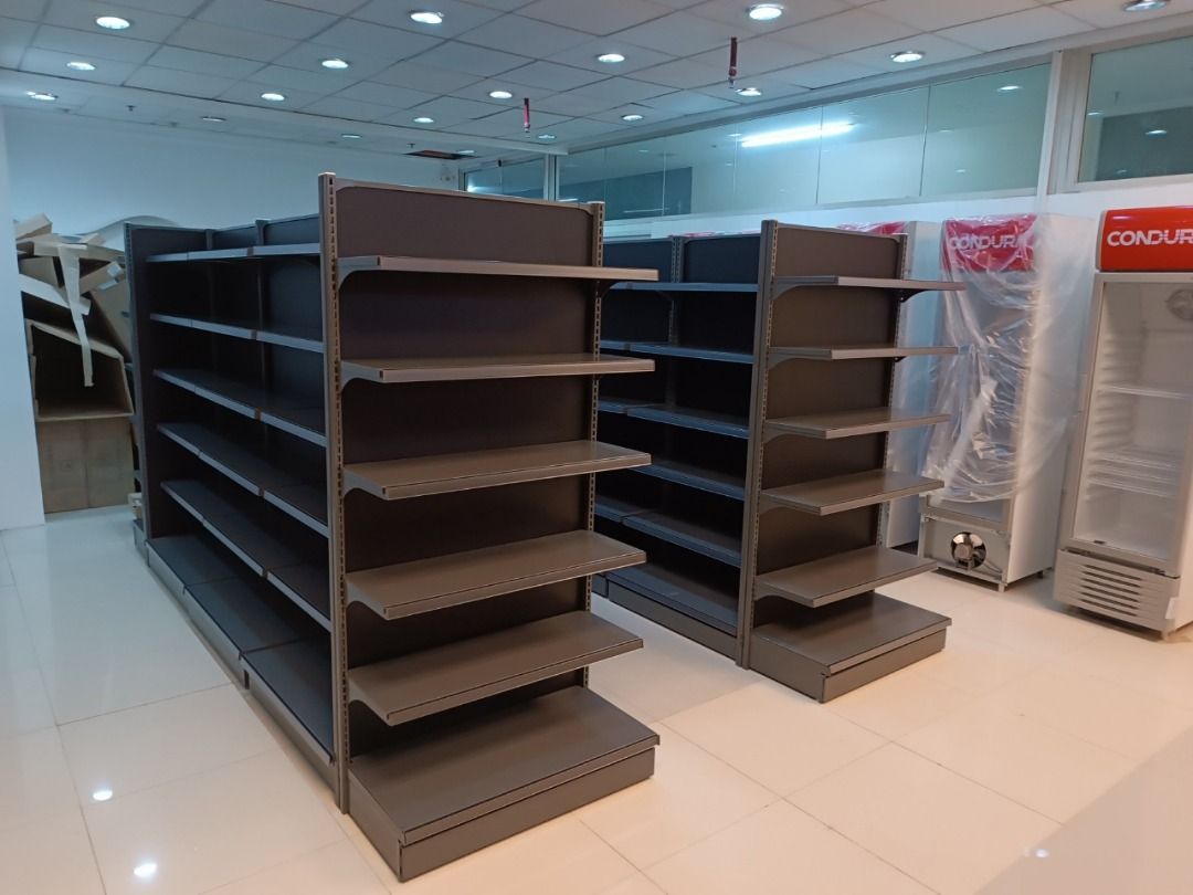 Grocery Racks steel Metal Shelves steel Rack standee, Furniture & Home ...