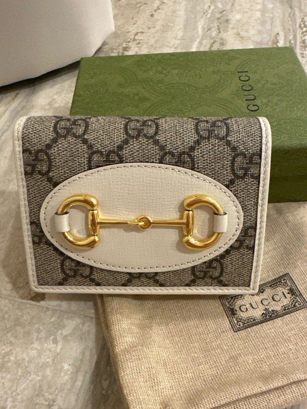 GUCCI HORSEBIT 1955 CARD CASE WALLET, Luxury, Bags & Wallets