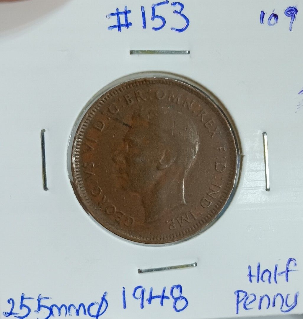 Half Penny Australia Coin 1948 (VF) 153, Hobbies & Toys, Collectibles — free download