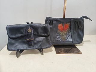 Handcrafted genuine leather pouch bundle