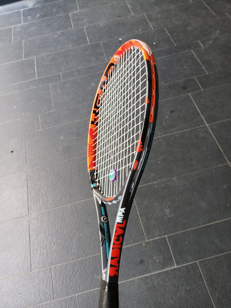 Head Radical MPA tennis Racket+ New set of Luxilon strings (Racket near