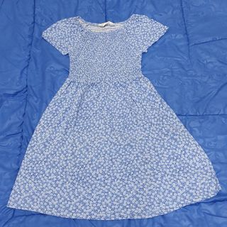 H&M Blue White Flower Dress