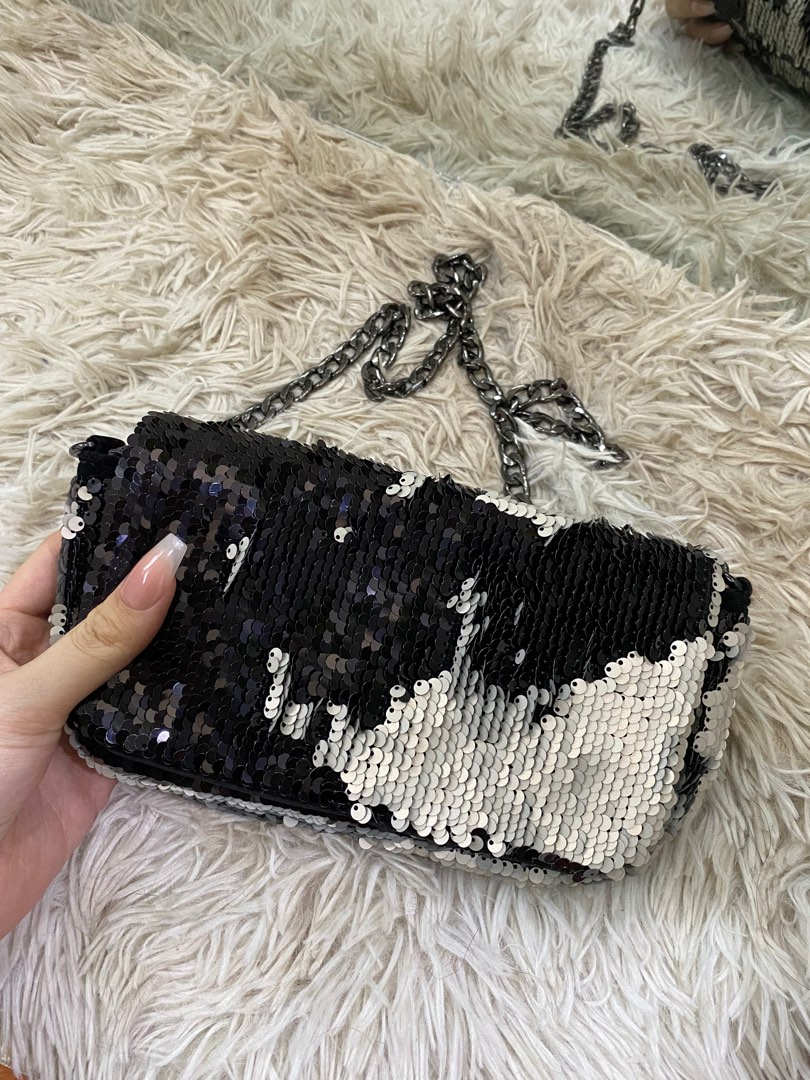 Sequin changing bag sales
