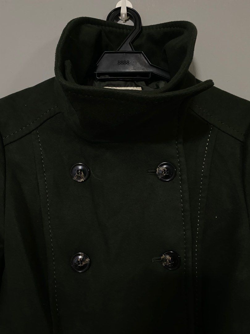 Forest green peacoat hot sale