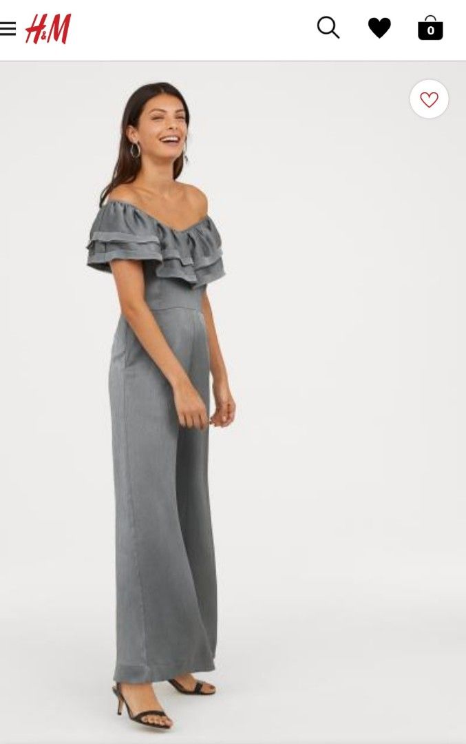 Off shoulder jumpsuit h&m sales