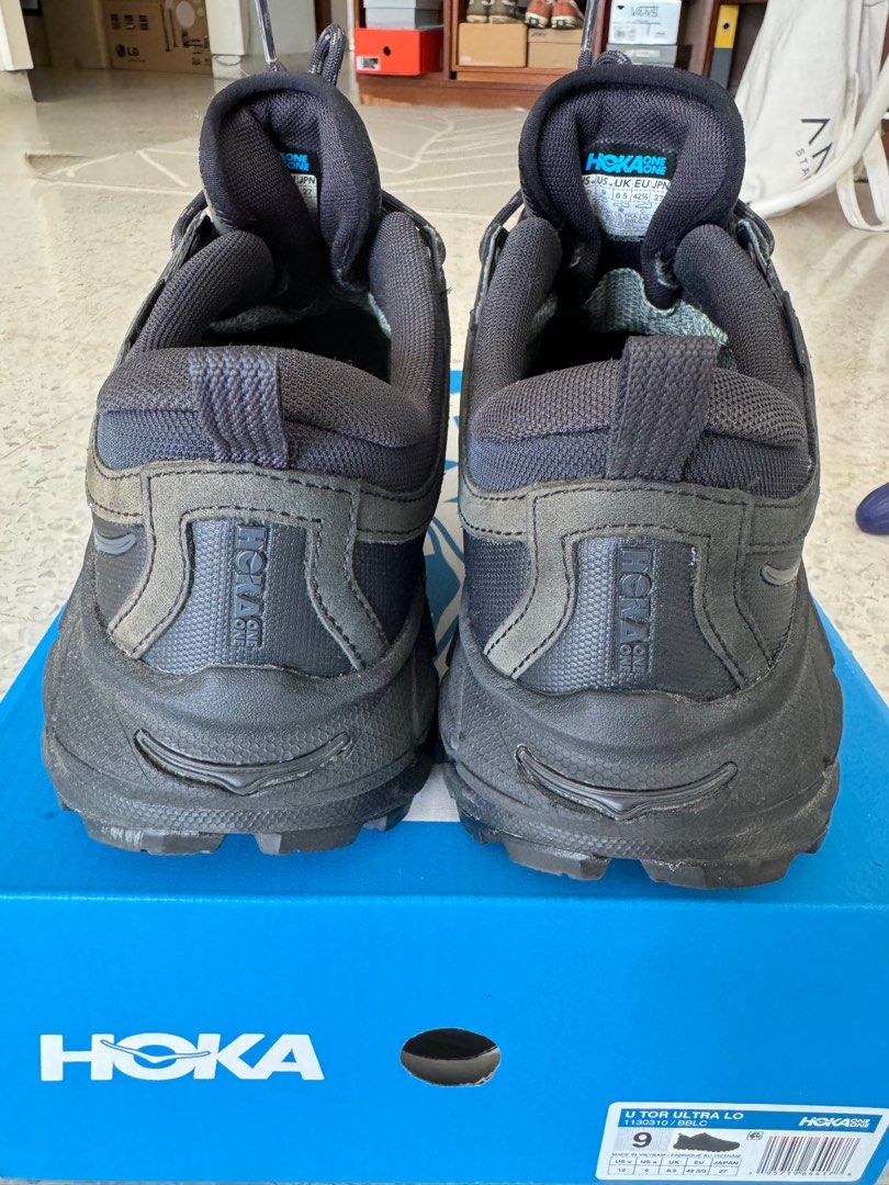 HOKA ONE ONE TOR ULTRA LO BLACK Men s Fashion Footwear Sneakers