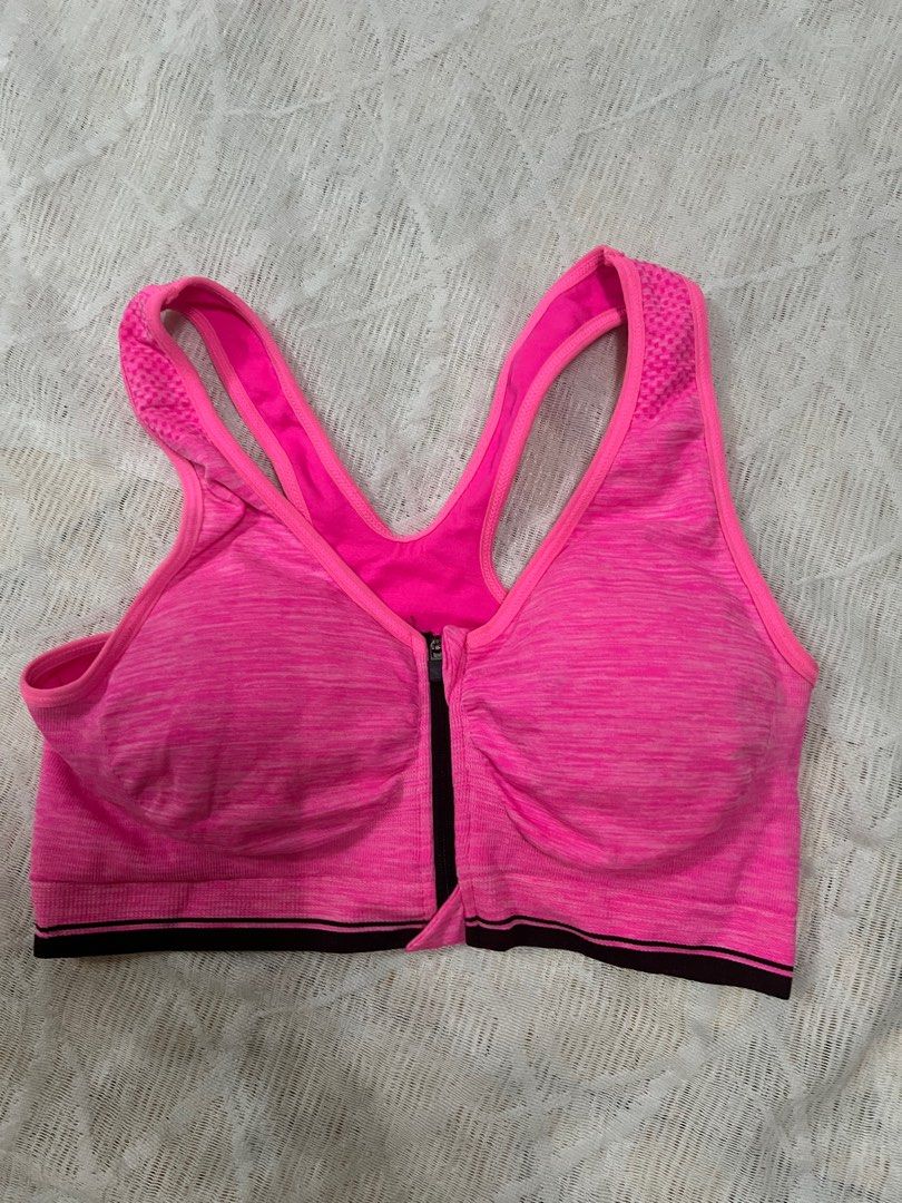 Hot pink Sports bra Small, Men's Fashion, Activewear on Carousell