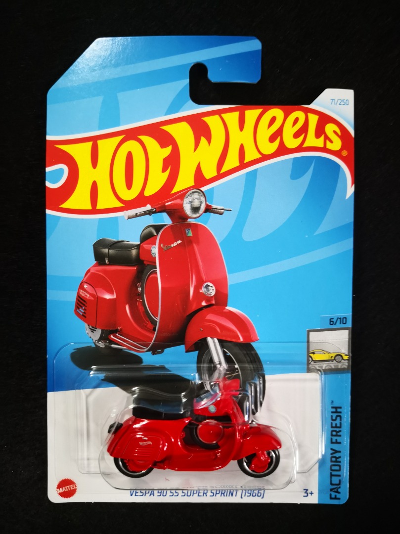 Hot Wheels Vespa 90 SS Super Sprint 1966 Red First Edition, Hobbies