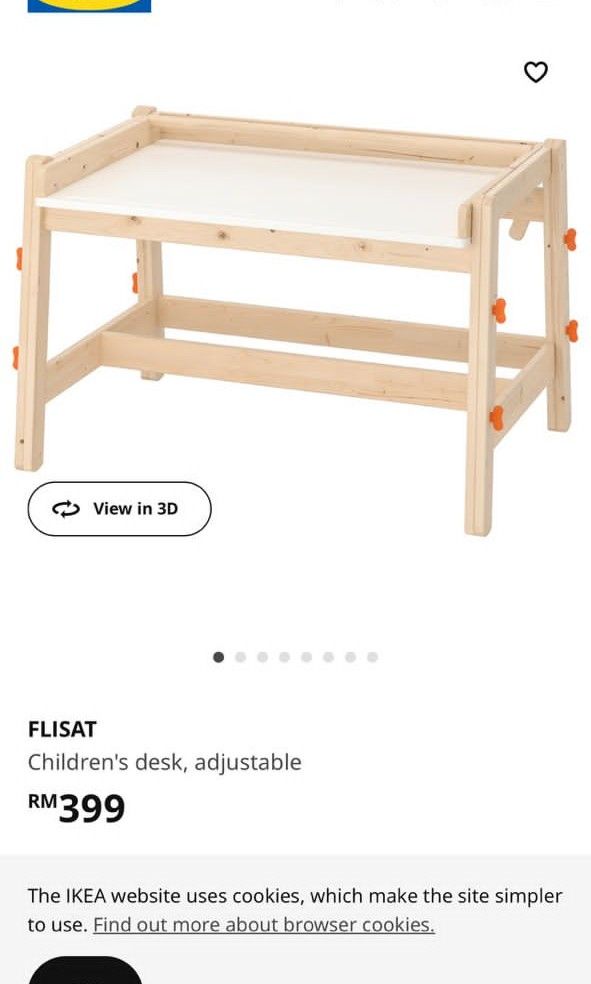 Ikea Flisat Table, Furniture & Home Living, Furniture, Tables & Sets on