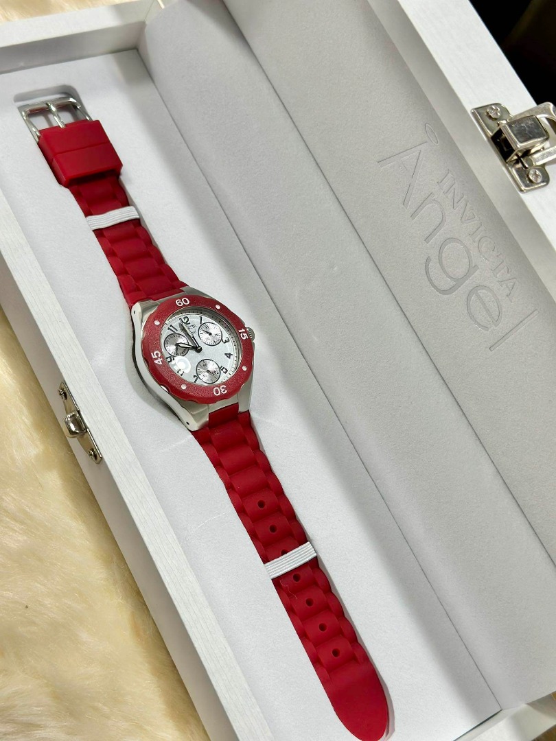Invicta Women Angel Collection Red Multi-Function Watch, Women's ...