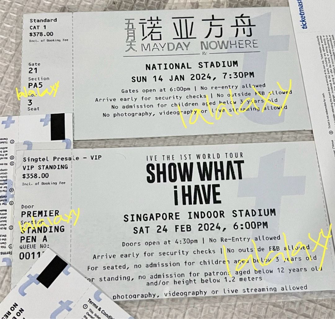 Ive Concert Ticket, Tickets & Vouchers, Event Tickets on Carousell