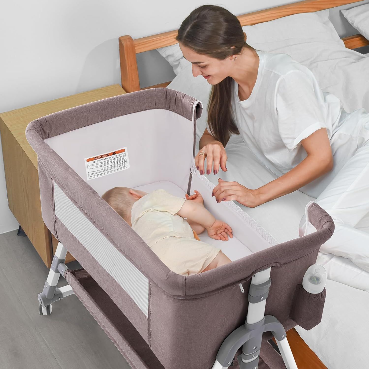 Infant rocking bassinet cot bed hot sale