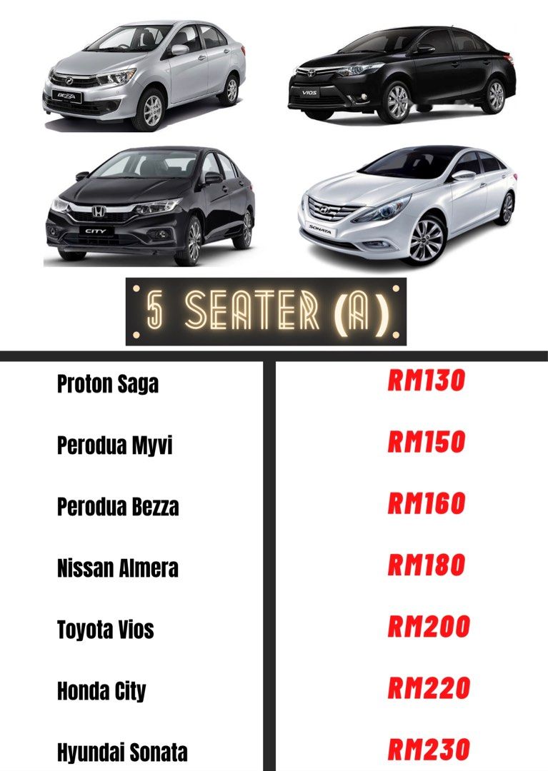 JB Best Price Car Rental, Cars, Vehicle Rentals on Carousell