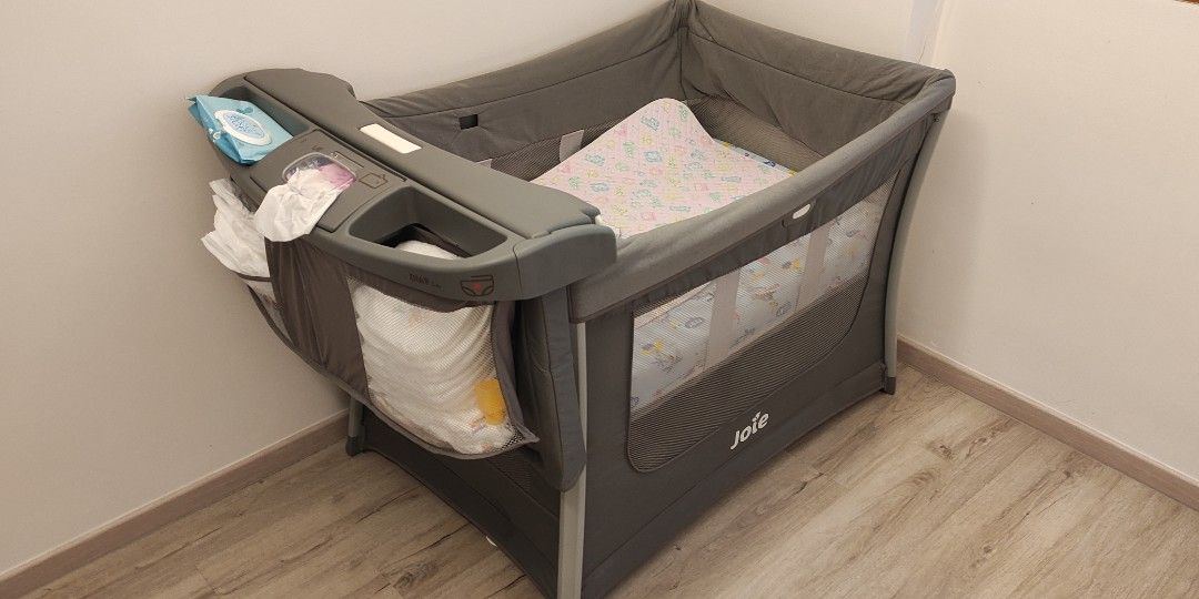 Joie illusion shop travel cot harga