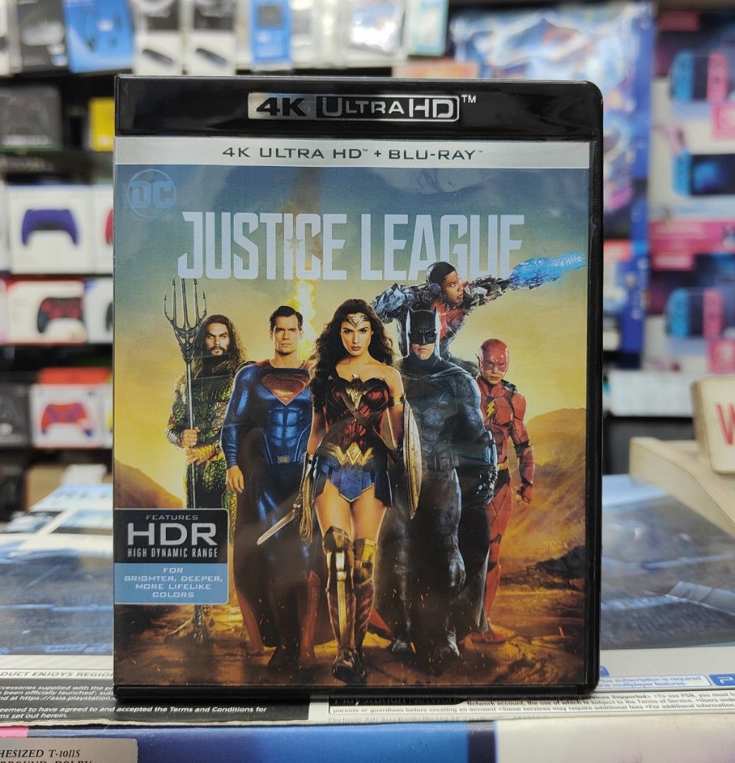 Justice League 4K Ultra HD + Blu-ray, Hobbies & Toys, Music & Media